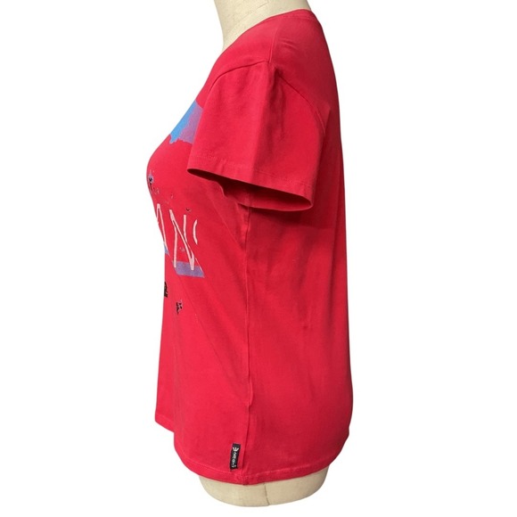 Armani Jeans Women's Short Sleeve Cotton Blend Graphic T-Shirt Top Size 10 - Picture 4 of 12